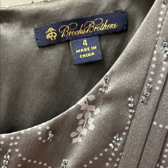 Brooks Brothers Gray Sleeveless Midi Dress - Picture 11 of 11